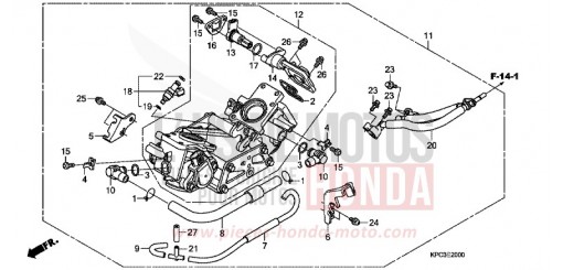 CORPS DE PAPILLON XL125V8 de 2008